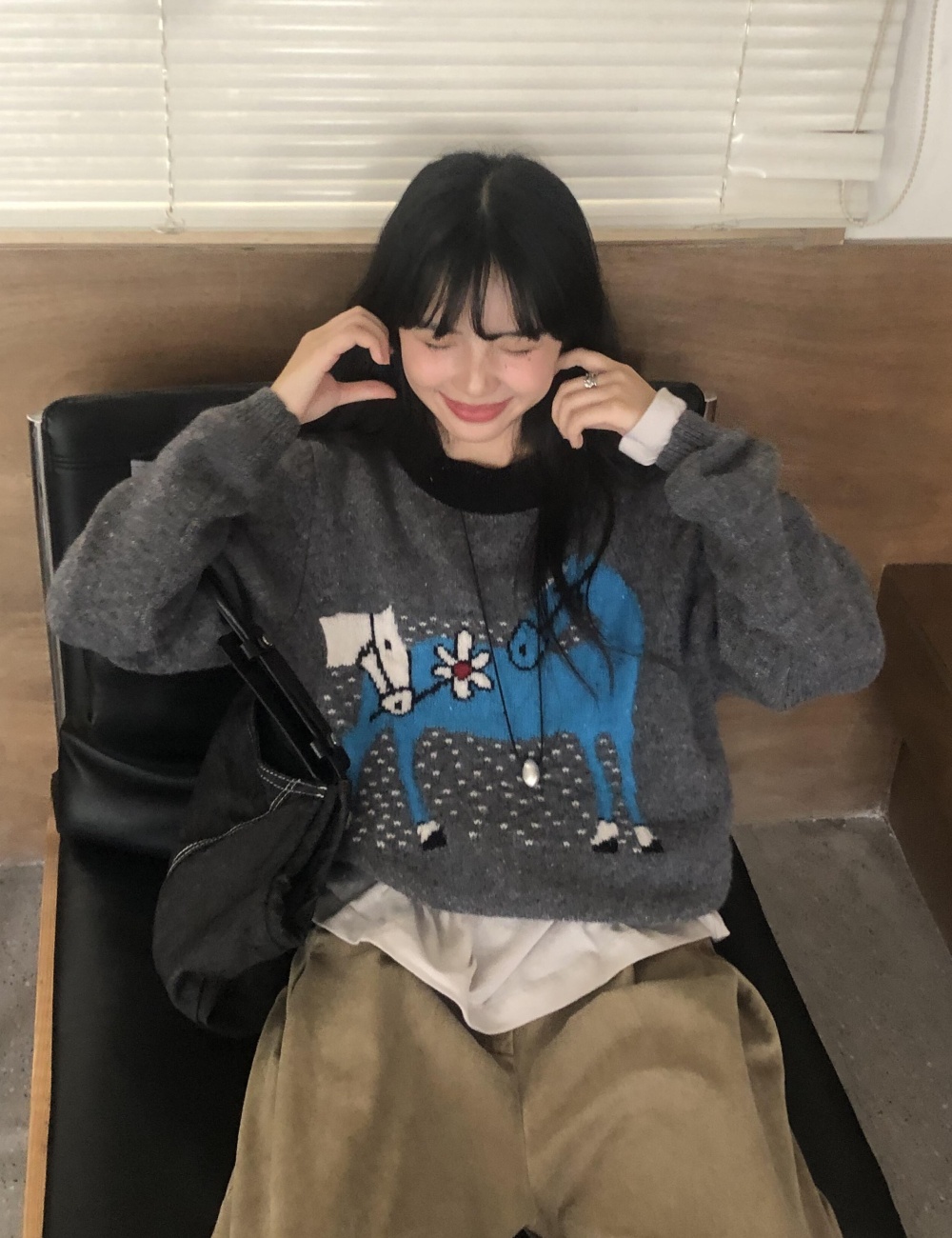 Pullover autumn and winter sweater lazy tops for women