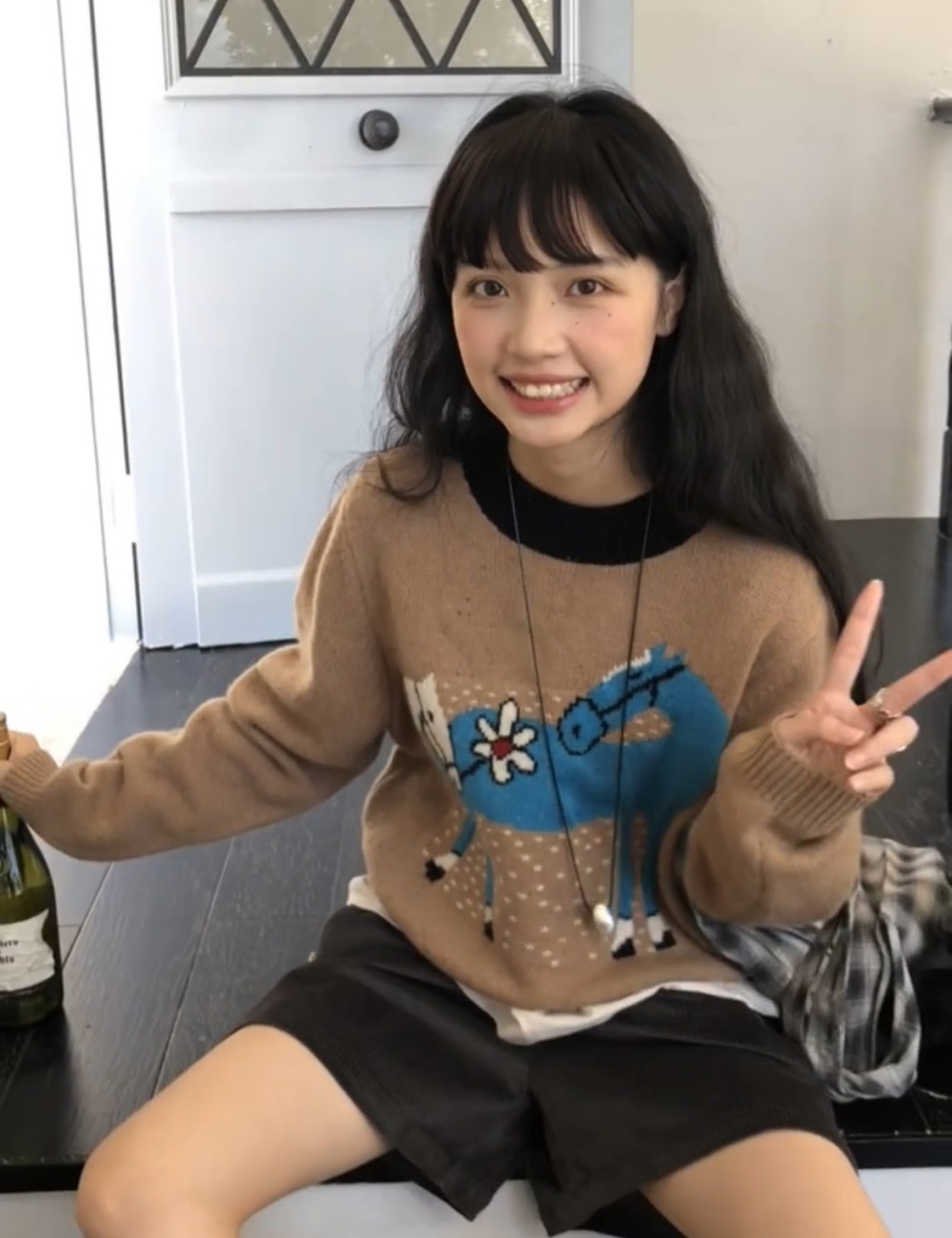 Pullover autumn and winter sweater lazy tops for women