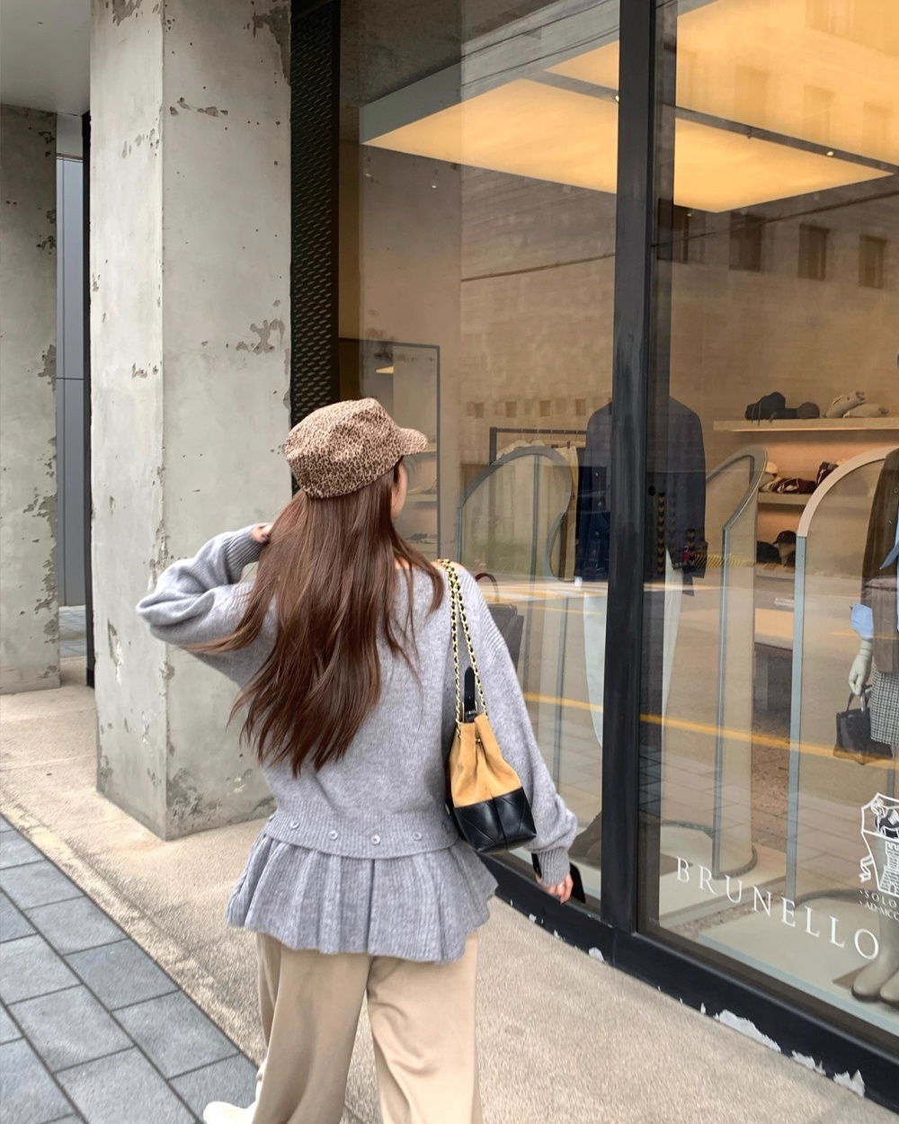 Temperament lazy removable tender sweater for women
