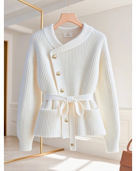 Autumn temperament sweater France style tops for women