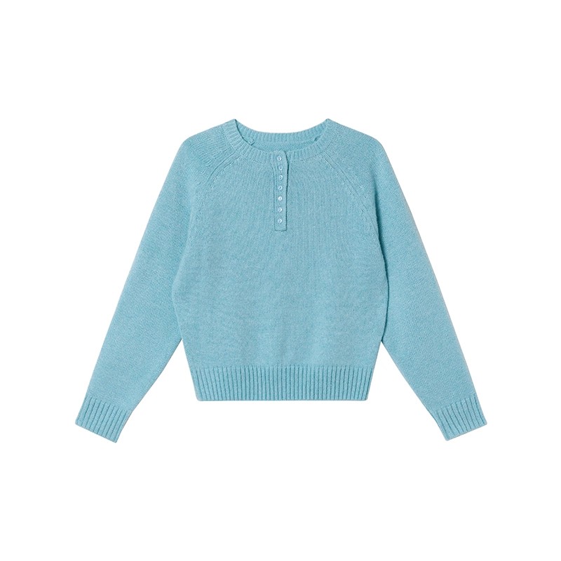 Autumn pullover pure loose simple sweater for women