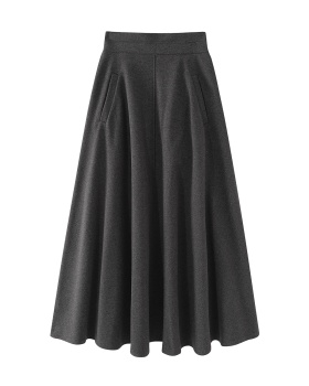 Big skirt Hepburn style woolen autumn and winter skirt