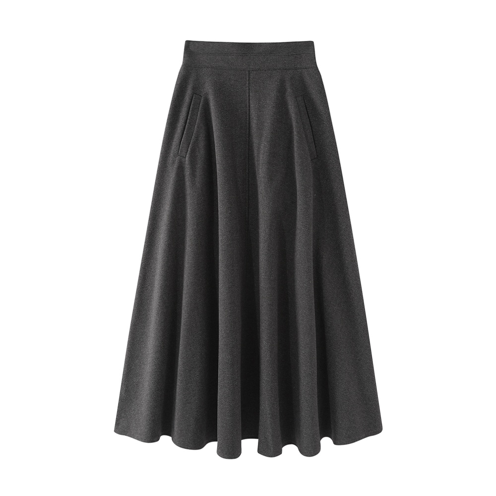 Big skirt Hepburn style woolen autumn and winter skirt