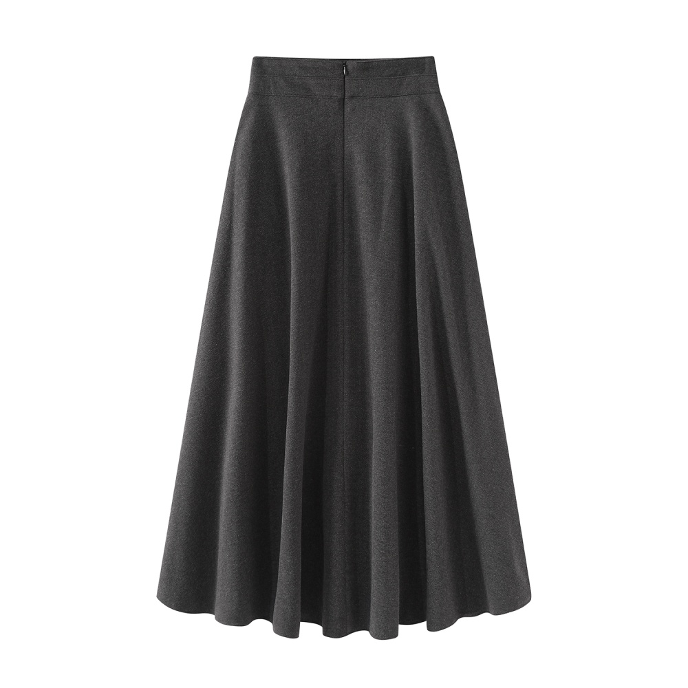 Big skirt Hepburn style woolen autumn and winter skirt