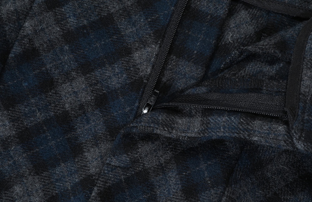 Twill thick plaid sueding autumn and winter skirt