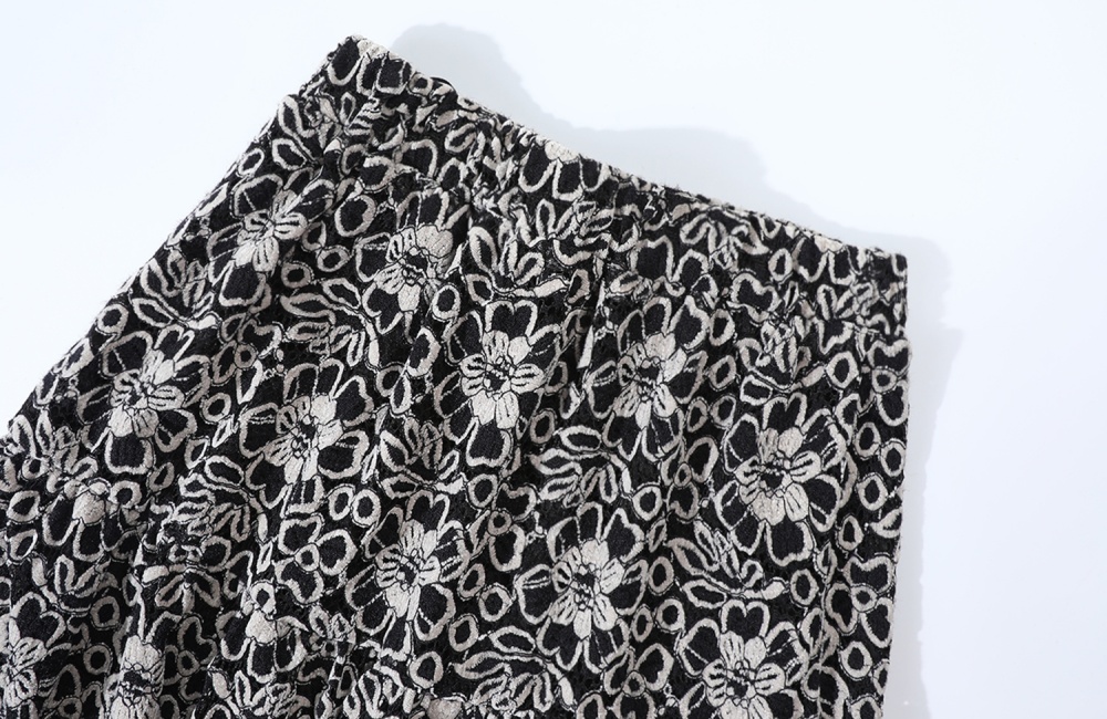 France style jacquard retro lace autumn and winter skirt