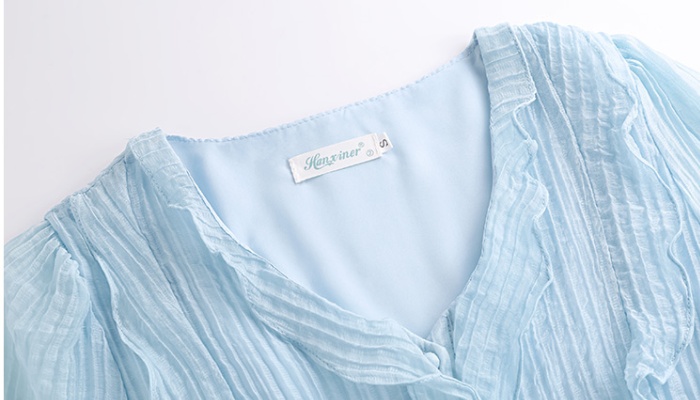 Long sleeve loose shirt spring and autumn niche tops for women