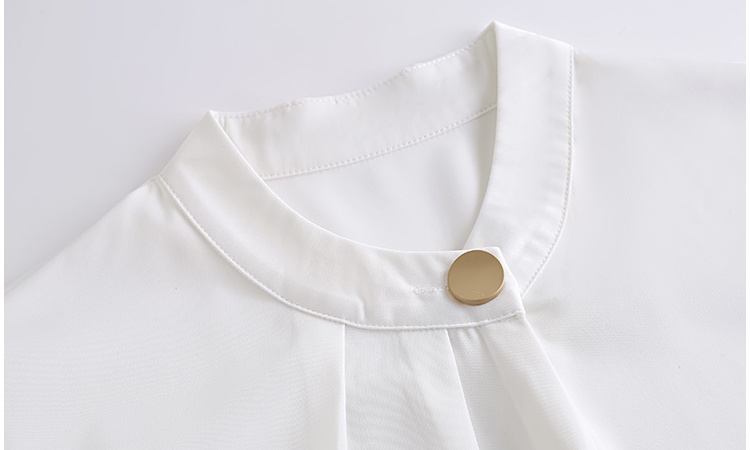 France style retro tops commuting all-match shirt for women