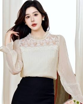 Light luxury shirt long sleeve tops for women