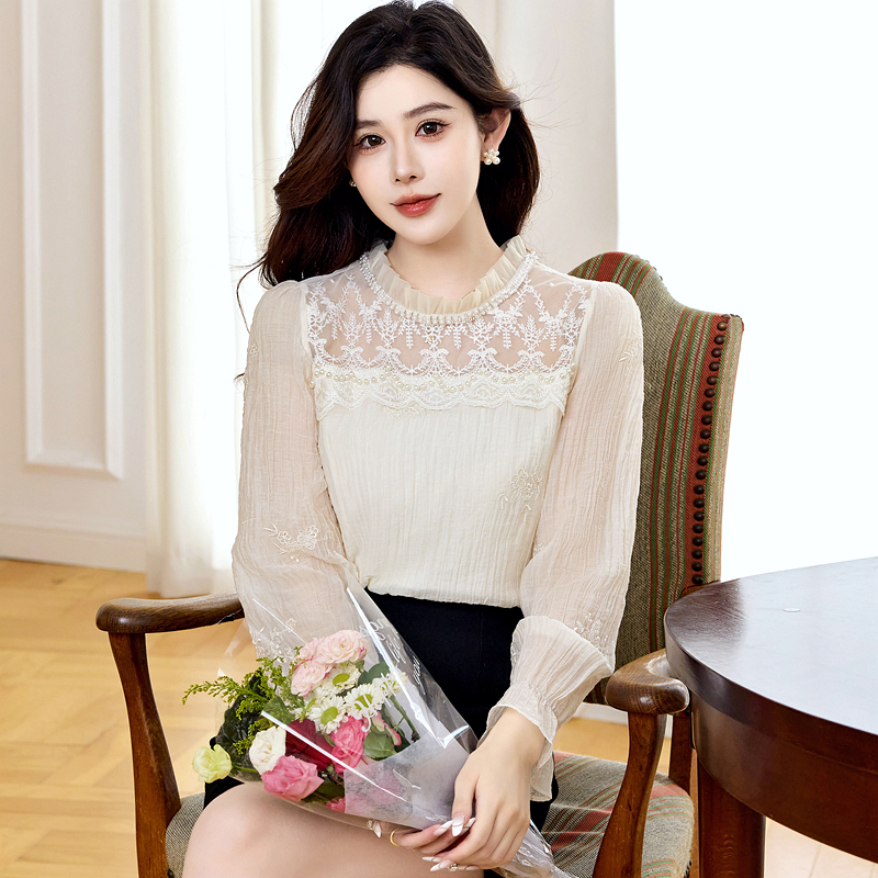 Light luxury shirt long sleeve tops for women