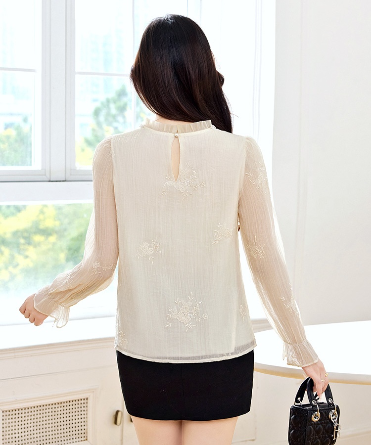 Light luxury shirt long sleeve tops for women
