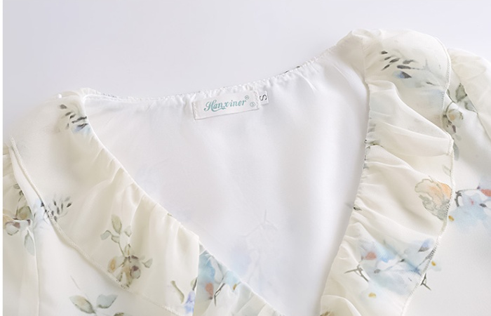 Casual tops simple chiffon shirt for women