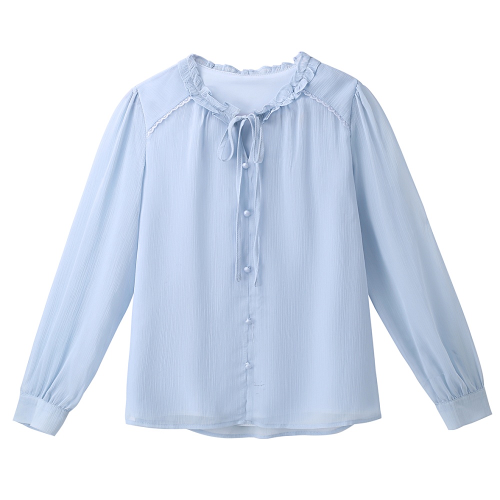 Long sleeve autumn tops temperament shirt
