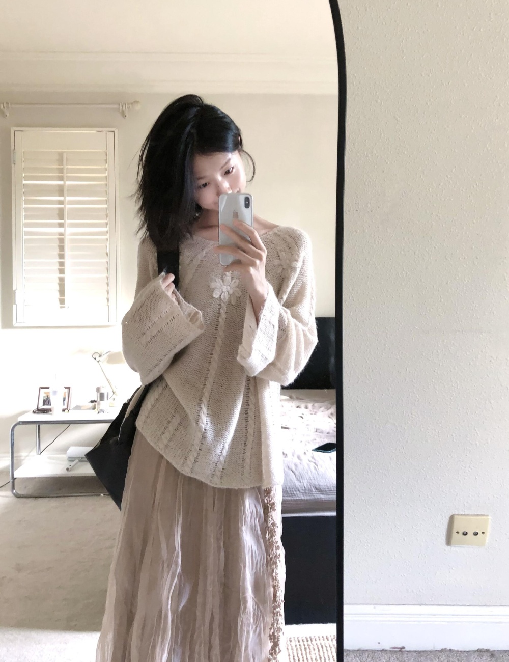 Temperament sweater Korean style skirt 2pcs set