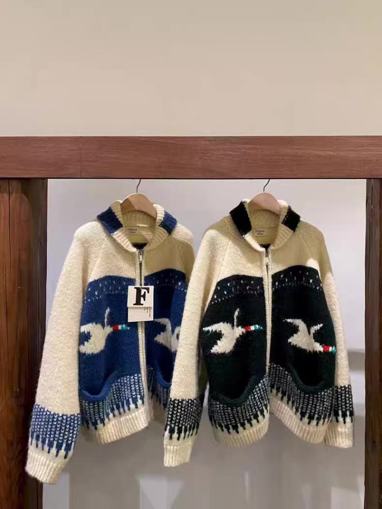 France style sweater knitted coat for women