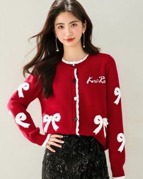 Unique tops knitted coat for women