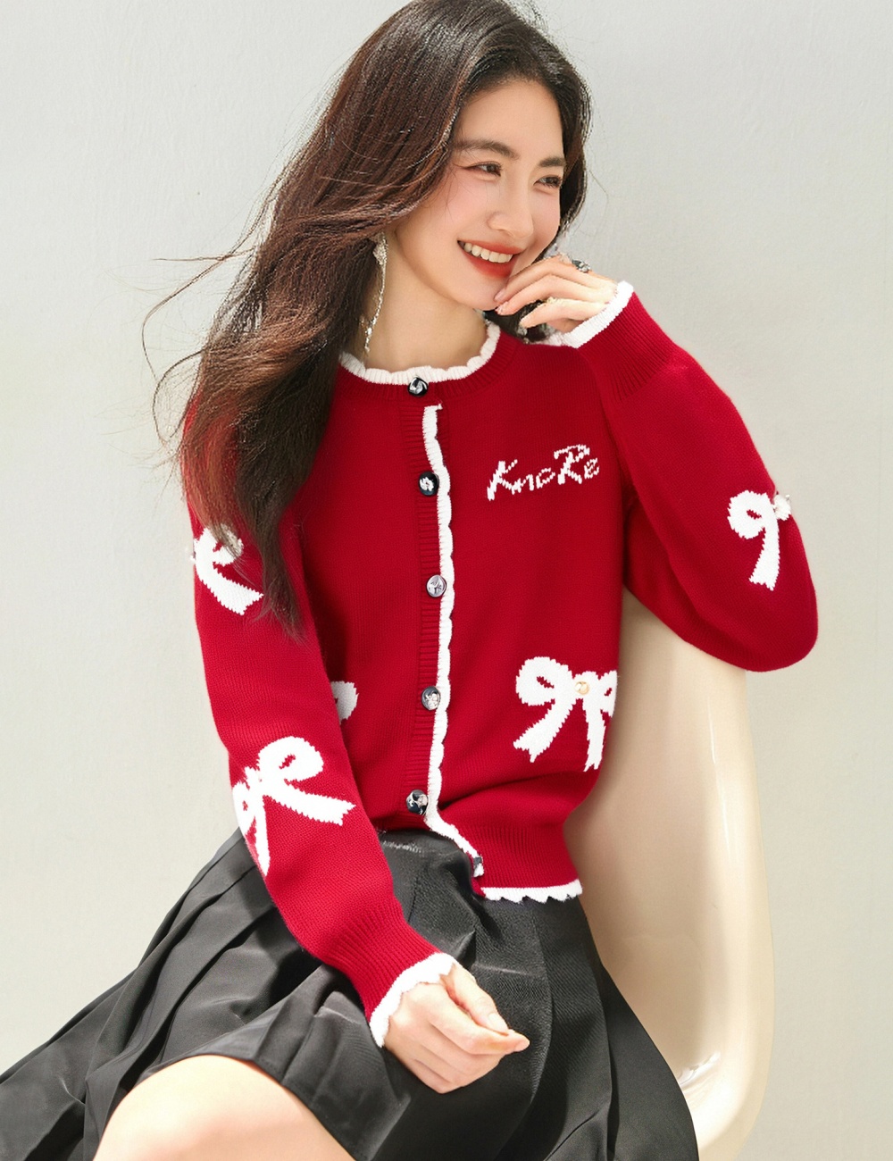 Unique tops knitted coat for women
