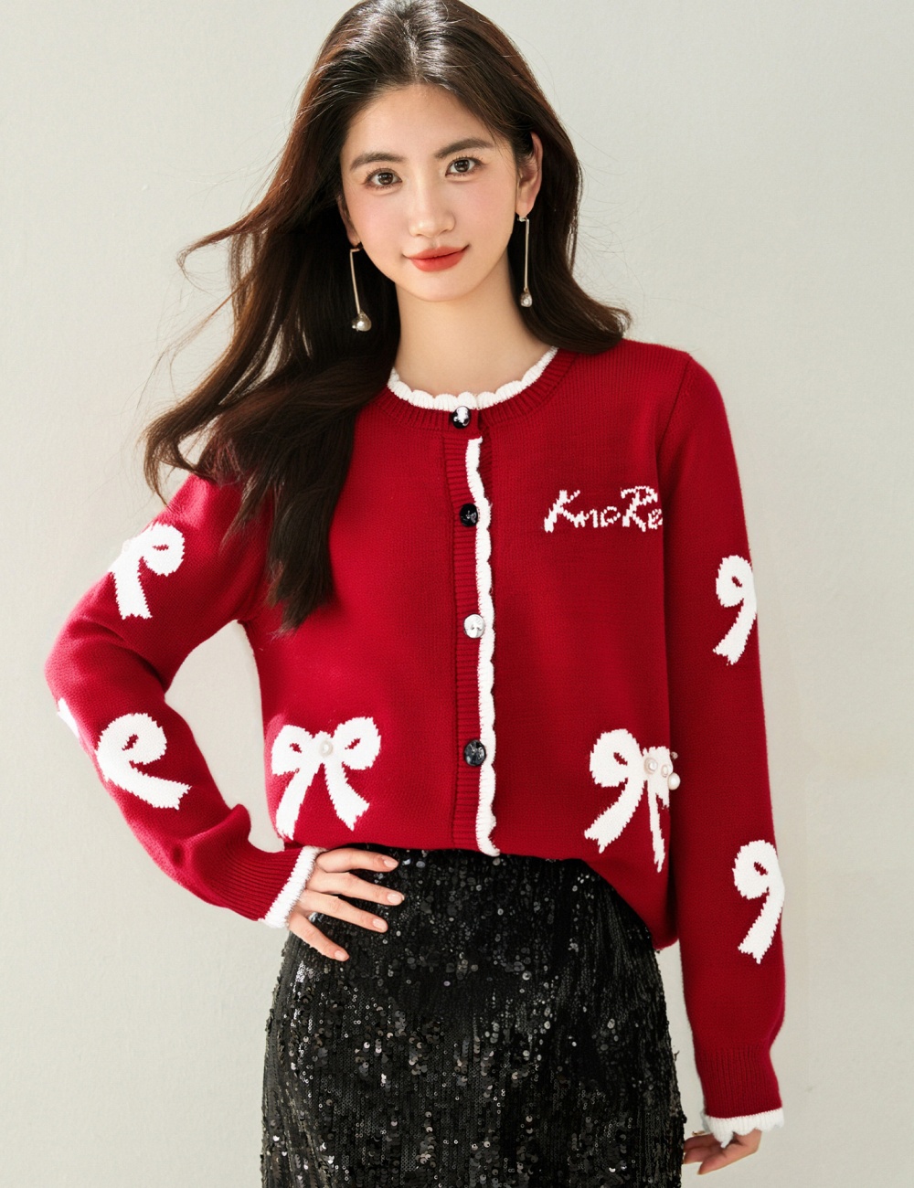 Unique tops knitted coat for women