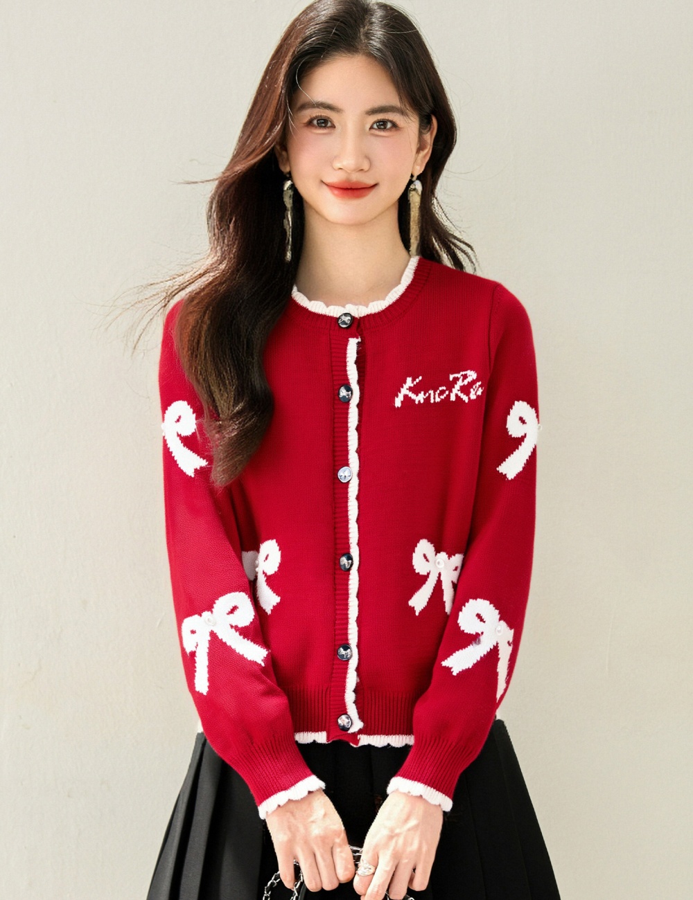 Unique tops knitted coat for women