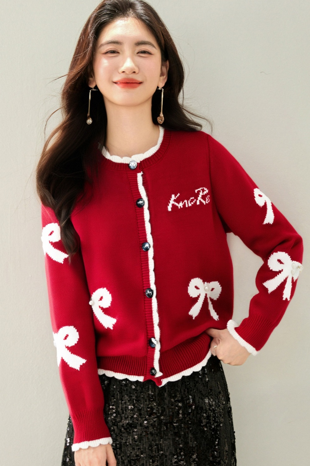 Unique tops knitted coat for women
