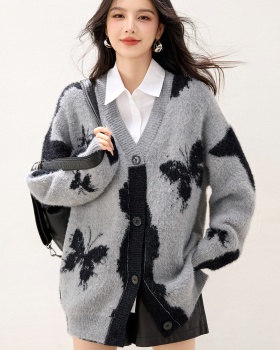 Korean style autumn and winter cardigan for women