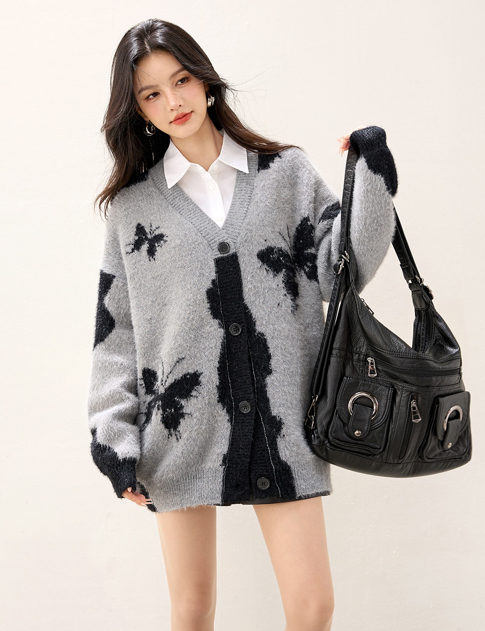 Korean style autumn and winter cardigan for women