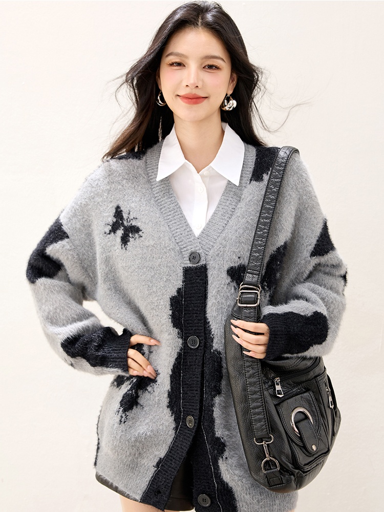 Korean style autumn and winter cardigan for women
