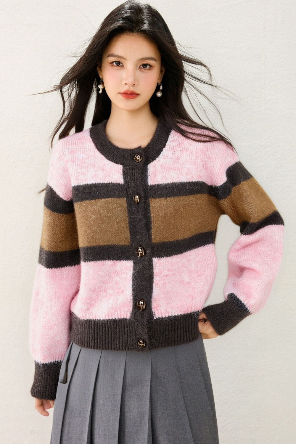 All-match autumn and winter cardigan commuting tender tops