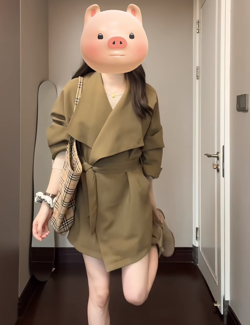 Temperament overcoat Korean style coat for women