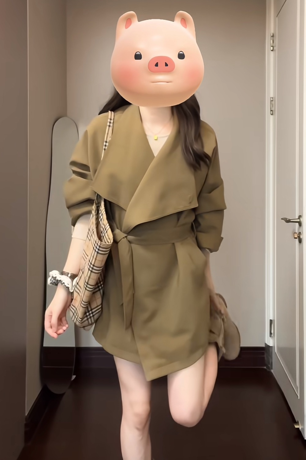 Temperament overcoat Korean style coat for women