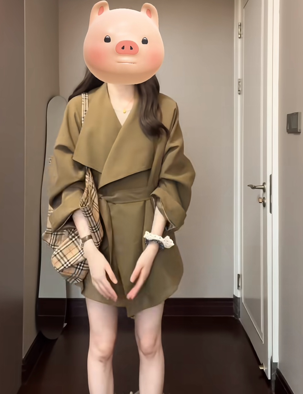 Temperament overcoat Korean style coat for women
