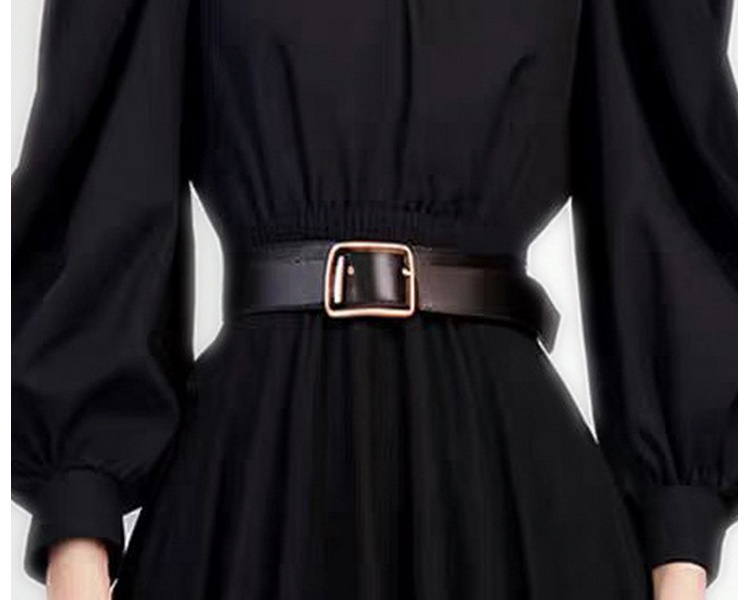 Irregular ladies slim pinched waist quality dress