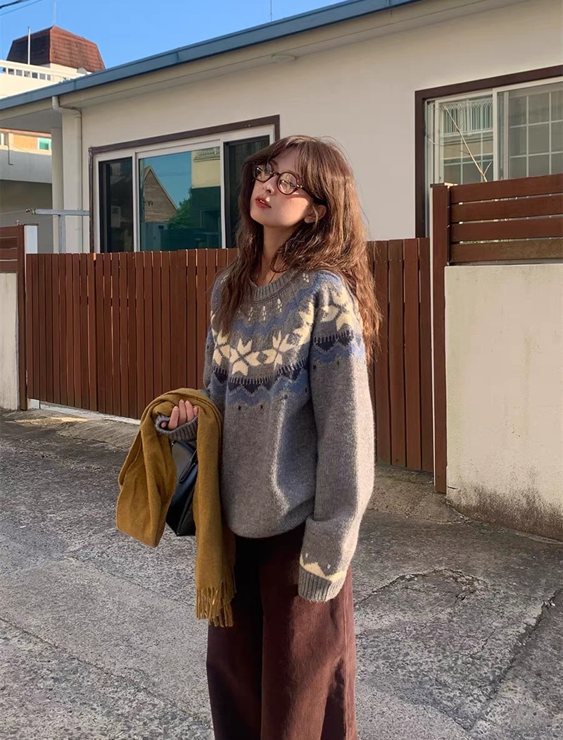 Knitted tops Korean style sweater