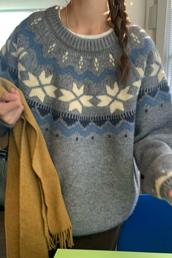 Knitted tops Korean style sweater