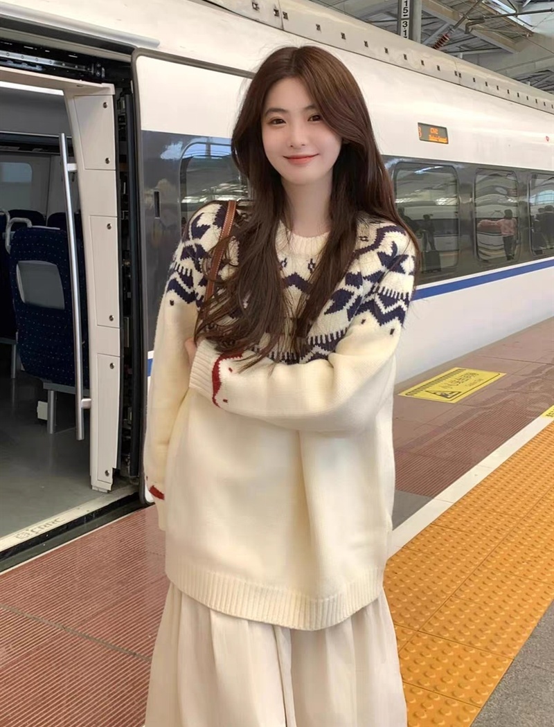 Knitted tops Korean style sweater
