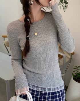 Thin sweater autumn and winter tops for women