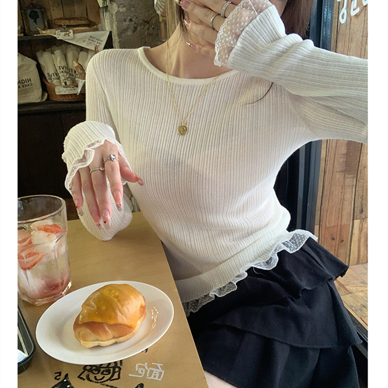 Thin sweater autumn and winter tops for women
