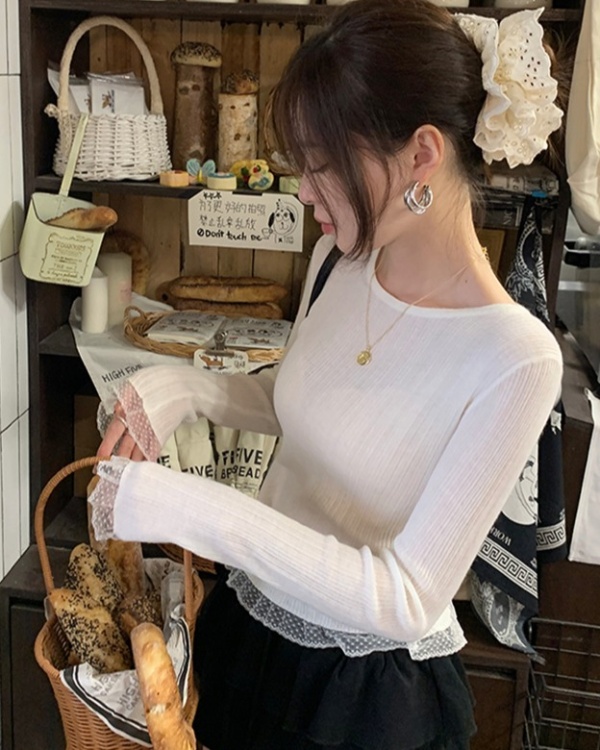 Thin sweater autumn and winter tops for women