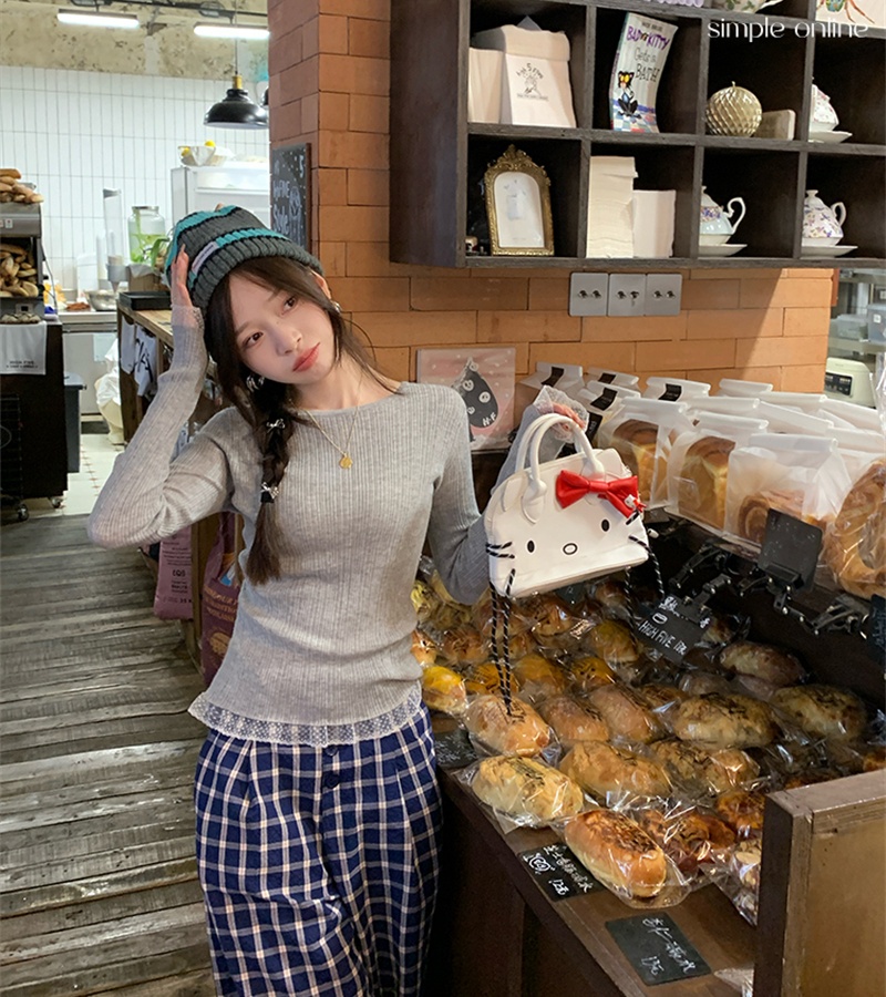 Thin sweater autumn and winter tops for women