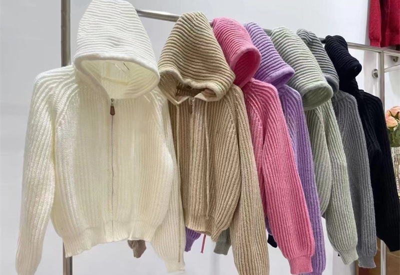 Short lazy knitted coat loose autumn and winter sweater for women
