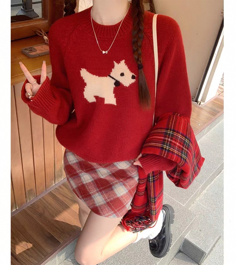 Loose wears outside sweater lazy tops for women