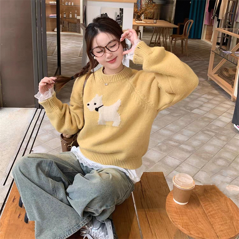 Loose wears outside sweater lazy tops for women