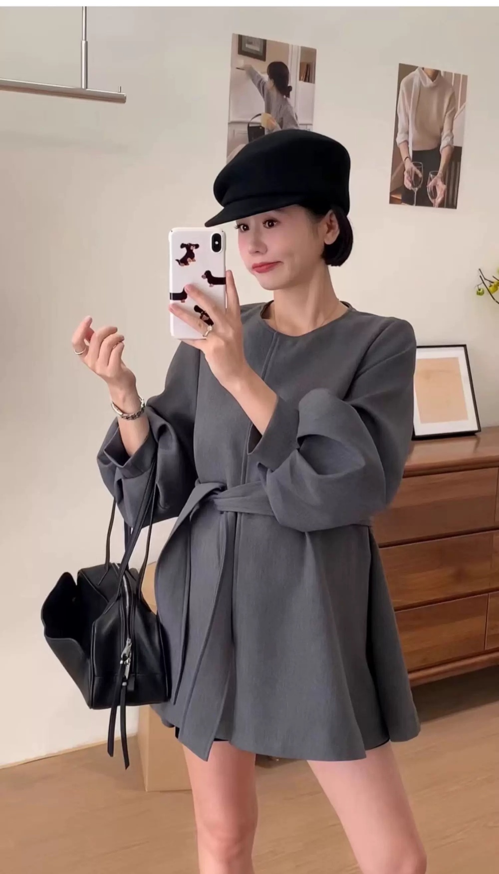 Autumn coat lantern sleeve business suit