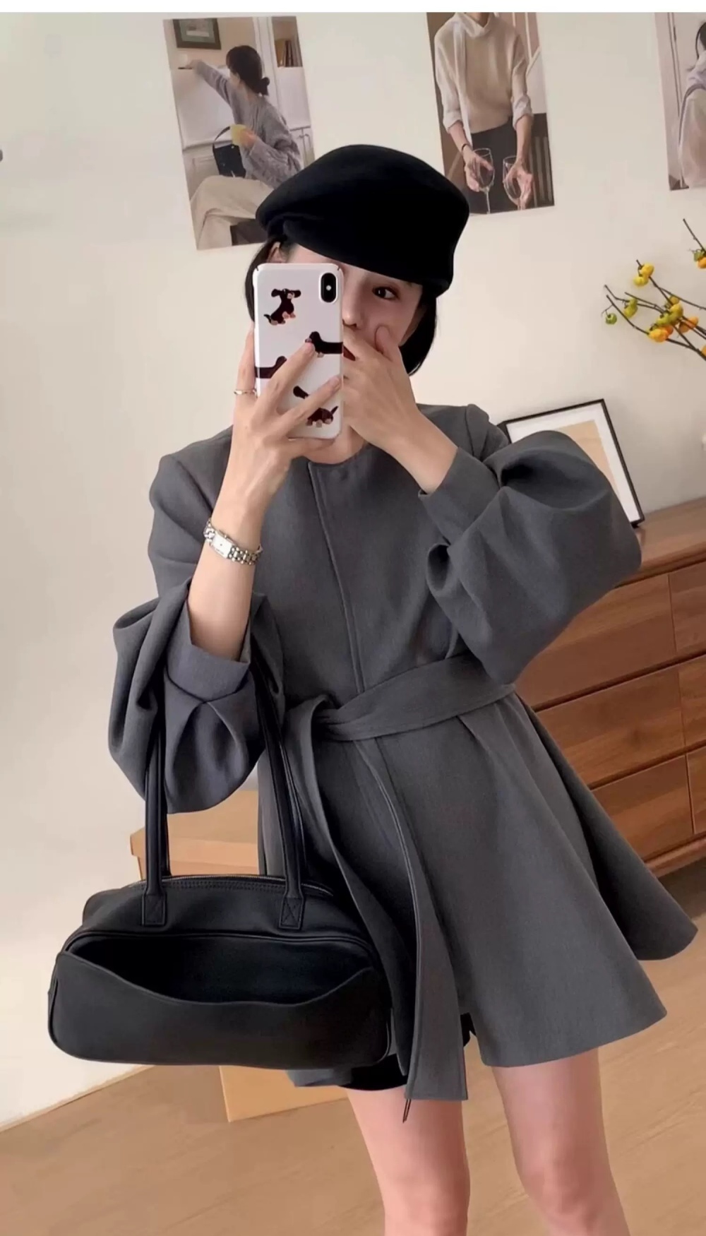 Autumn coat lantern sleeve business suit