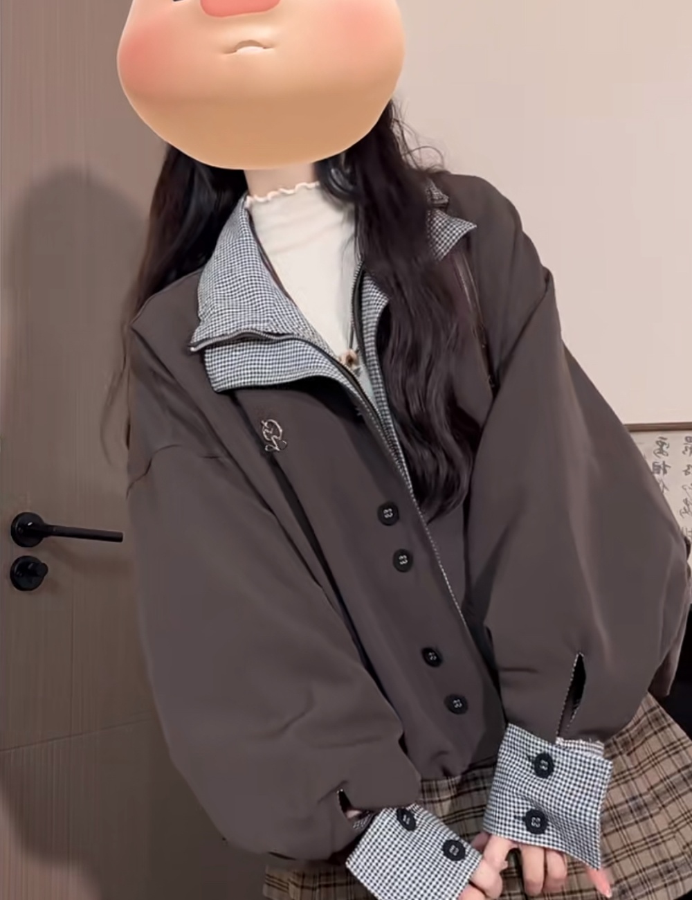Spring and autumn lazy jacket loose work clothing