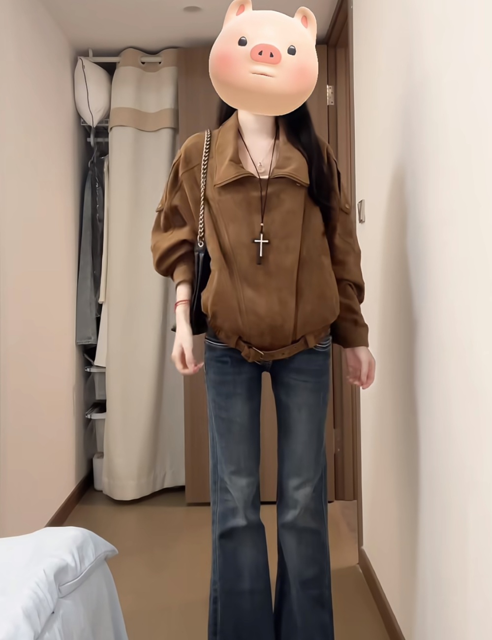Locomotive autumn work clothing suede coat