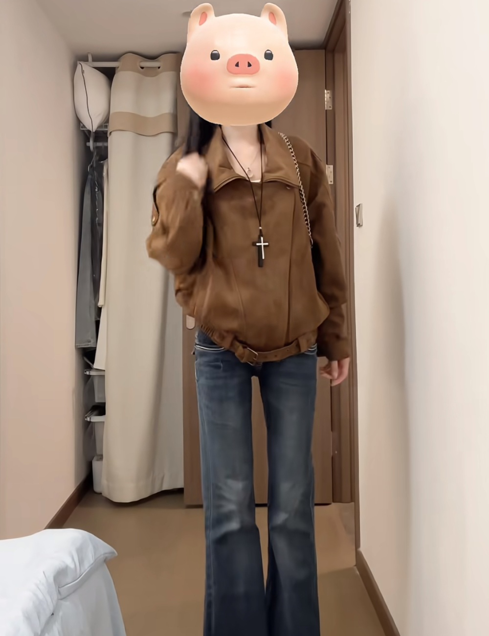 Locomotive autumn work clothing suede coat