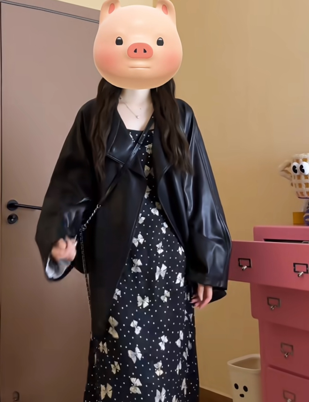 Loose niche coat autumn retro leather coat