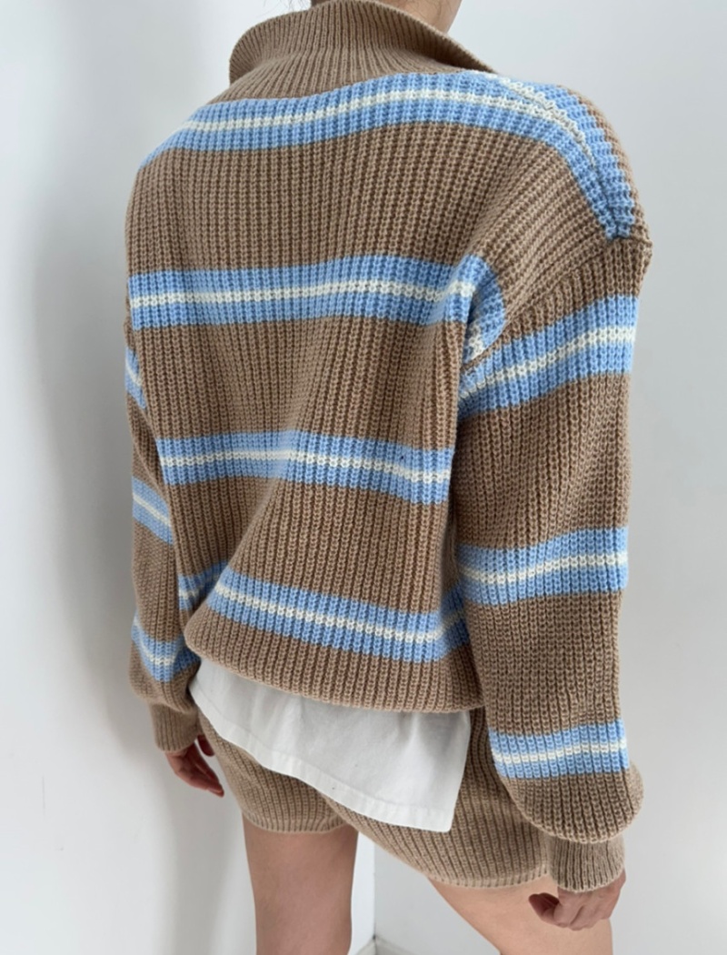 Korean style sweater all-match shorts a set for women