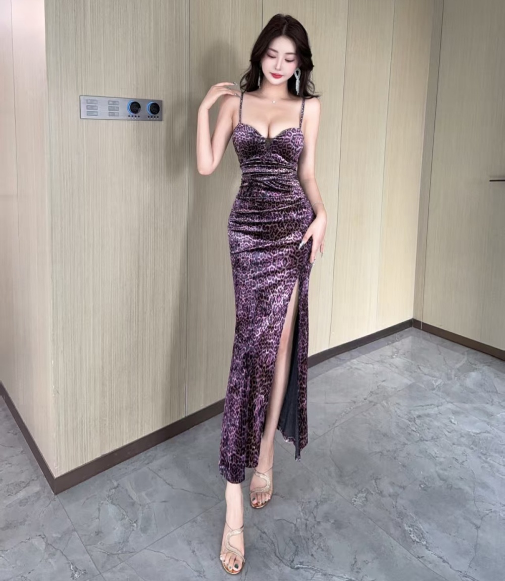 Sexy long dress bottoming tight formal dress